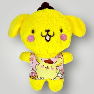 Sanrio Pompompurin Kuromi Plush 10" Soft Yellow with Outfit Retired